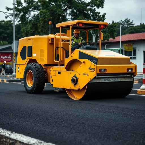 Pekerjaan pengaspalan jalan hotmix di Bogor oleh LS Karya