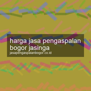Harga Jasa Pengaspalan Jasinga