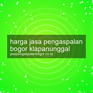 Harga Jasa Pengaspalan Klapanunggal