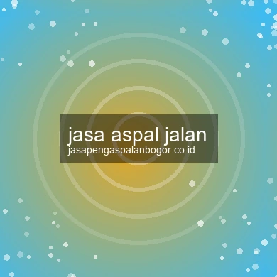 Jasa Aspal Jalan