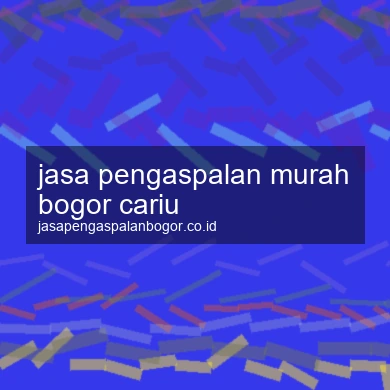 Jasa Pengaspalan Murah Cariu