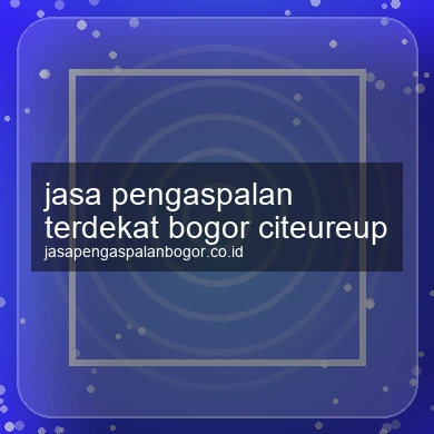 Jasa Pengaspalan Terdekat Citeureup