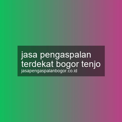 Jasa Pengaspalan Terdekat Tenjo