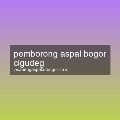 Pemborong Aspal Cigudeg