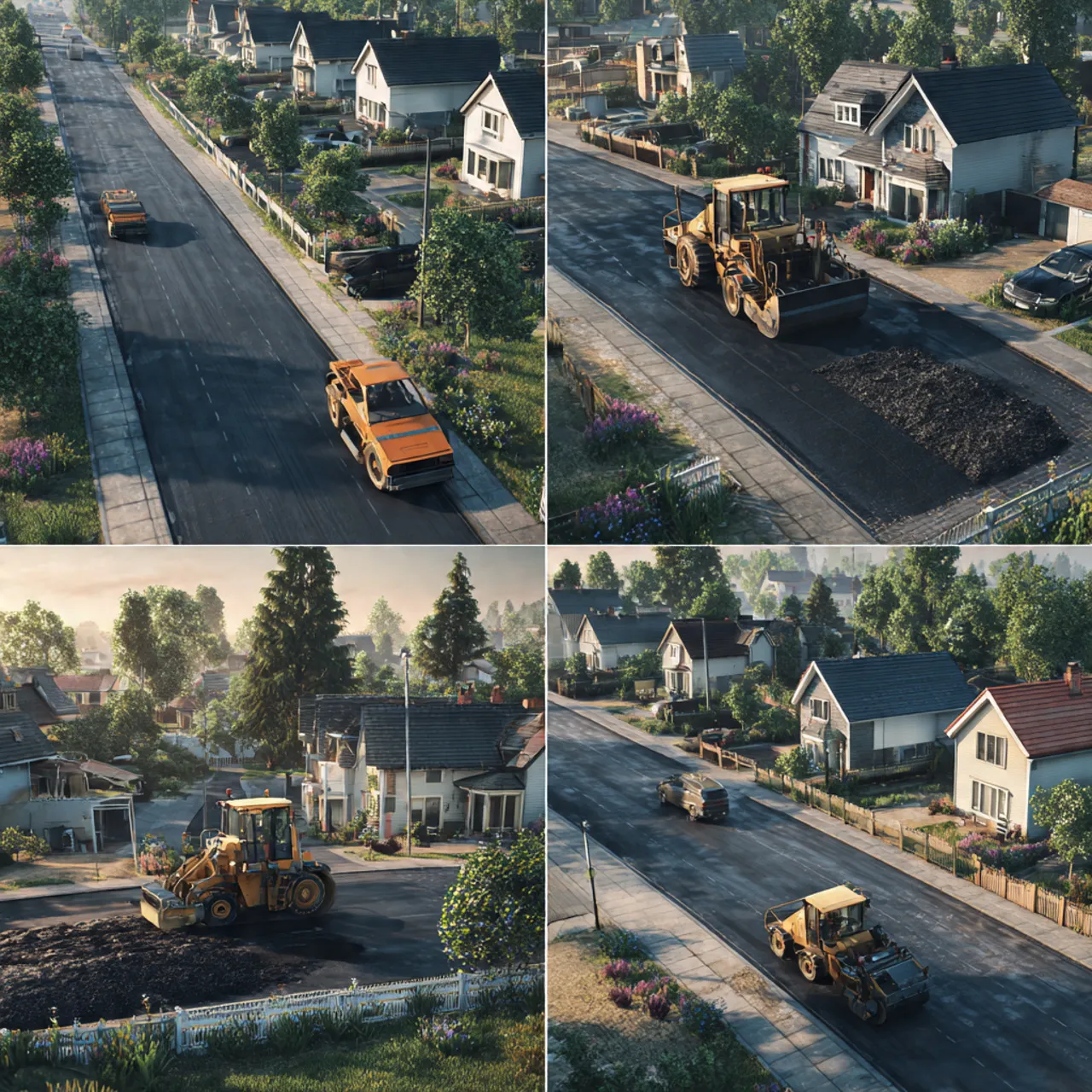 Pengaspalan Jalan Akses Perumahan di Bogor oleh LS Karya